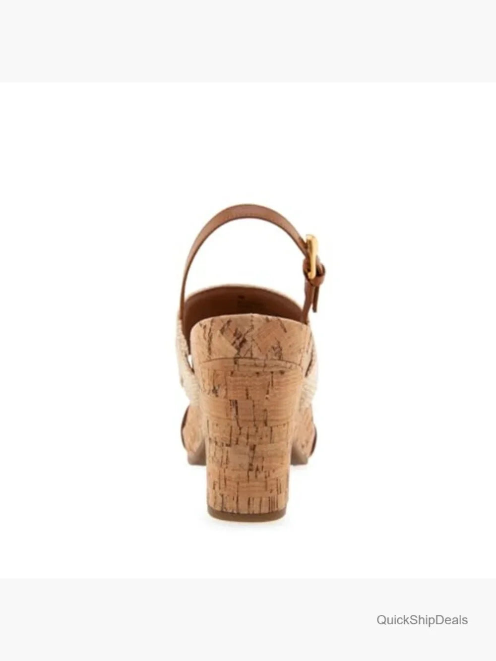 Wedge Sandals with Raffia Fabric, Cushioned Insole, Adjustable Buckle